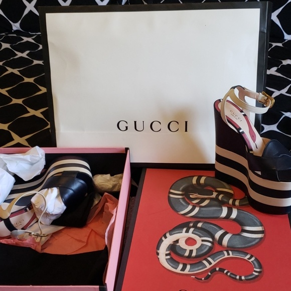 Authenic Gucci Wedge Heels - Picture 1 of 5